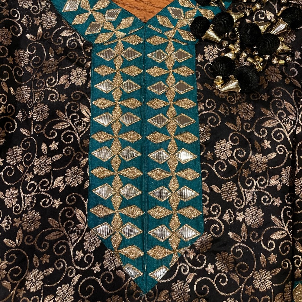 Brand new brocade shirt with gotta patti